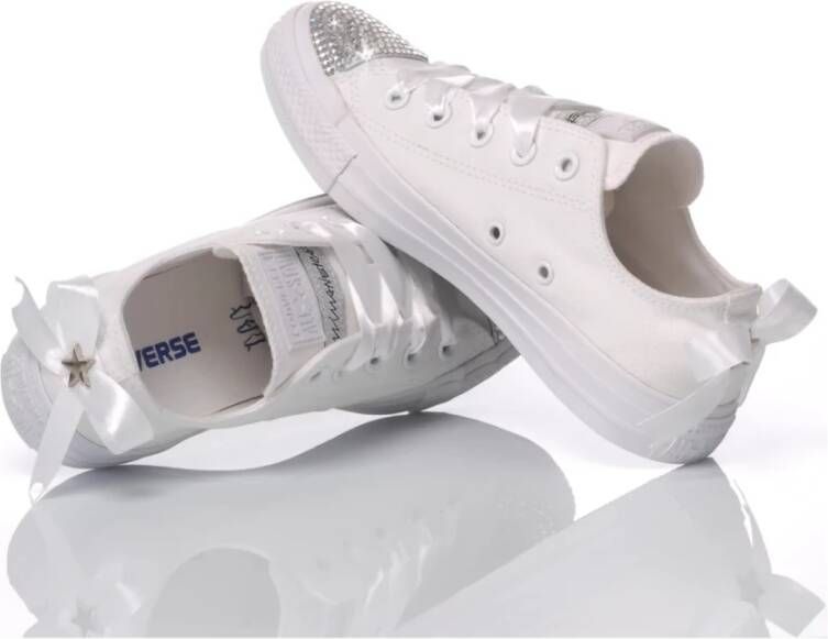 Converse Handgemaakte Witte Sneakers voor Vrouwen White Dames