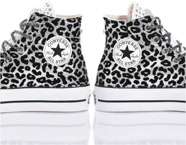 Converse Handgemaakte Zilveren Zwarte Sneakers Multicolor Dames