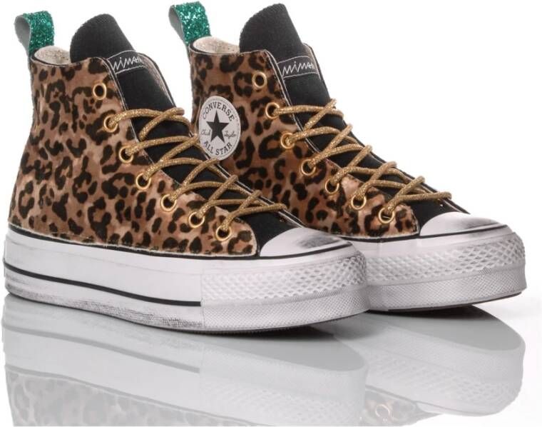 Converse Handgemaakte Zwarte Sneakers Multicolor Dames