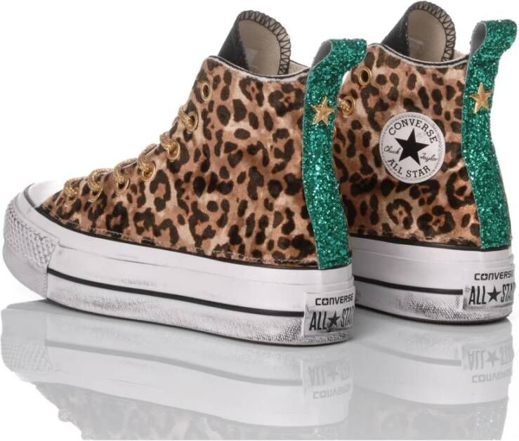 Converse Handgemaakte Zwarte Sneakers Multicolor Dames