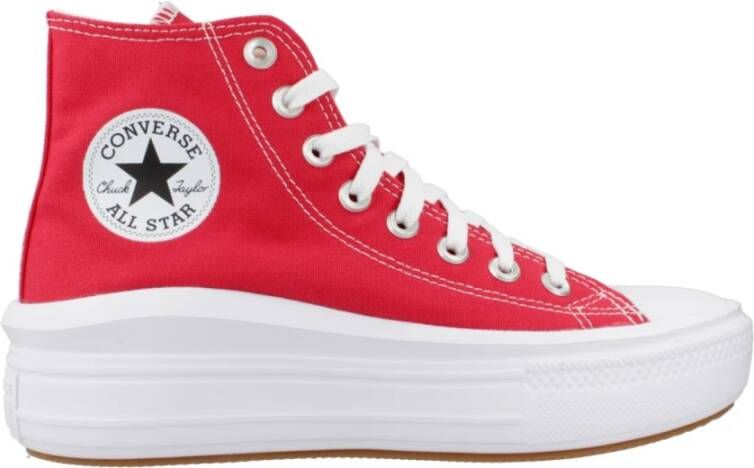 Converse Hoge-Top Mode Sneakers Red Dames