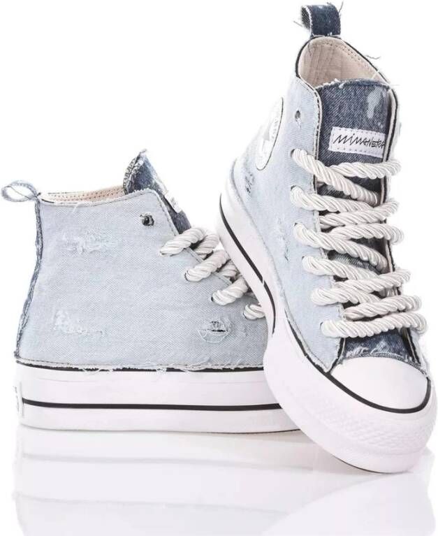Converse Lichtblauwe Platform Sneakers voor Vrouwen