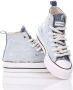 Converse Lichtblauwe Platform Sneakers voor Vrouwen - Thumbnail 2