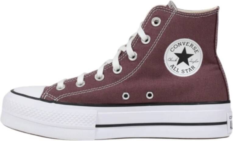 Converse Paarse Veterschoenen van Stof