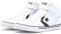 Converse Pro Blaze Strap Leren Sneaker White Dames - Thumbnail 4