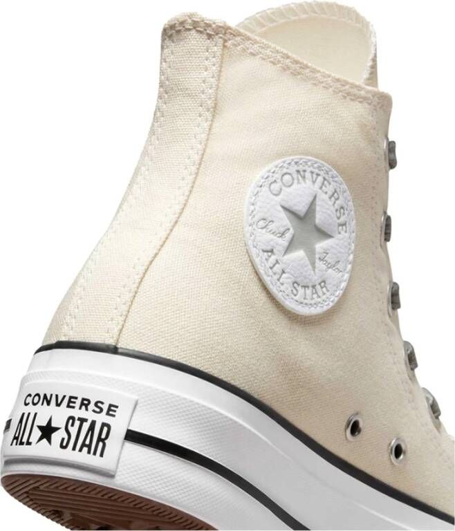 Converse Hoge Beige Canvas Sneakers voor Dames Beige Dames