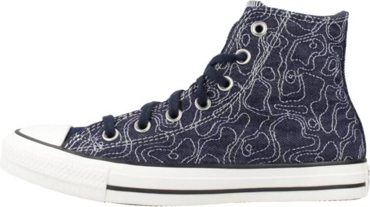 Converse Hoge Top Sneakers voor Vrouwen Blue Dames