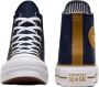 Converse Hoge Top Lift Platform Sneakers Blue Dames - Thumbnail 7