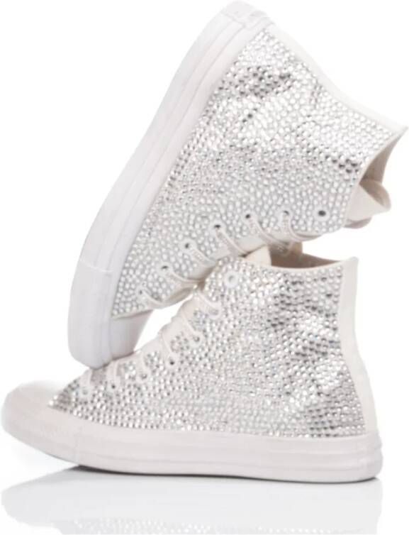 Converse Handgemaakte Zilveren Sneakers voor Vrouwen Gray Dames