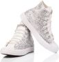 Converse Handgemaakte Zilveren Sneakers voor Vrouwen Gray Dames - Thumbnail 4