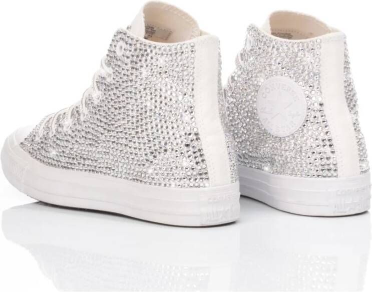 Converse Handgemaakte Zilveren Sneakers voor Vrouwen Gray Dames