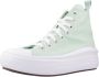 Converse allstars Converse Junior Chuck Taylor All Star Move Platform sneaker van canvas Licht groen - Thumbnail 6