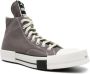 Rick Owens Grijze Canvas High-Top Sneakers Gray - Thumbnail 2