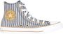 Converse Gestreepte hoge sneakers Herringbone stijl Multicolor Dames - Thumbnail 4