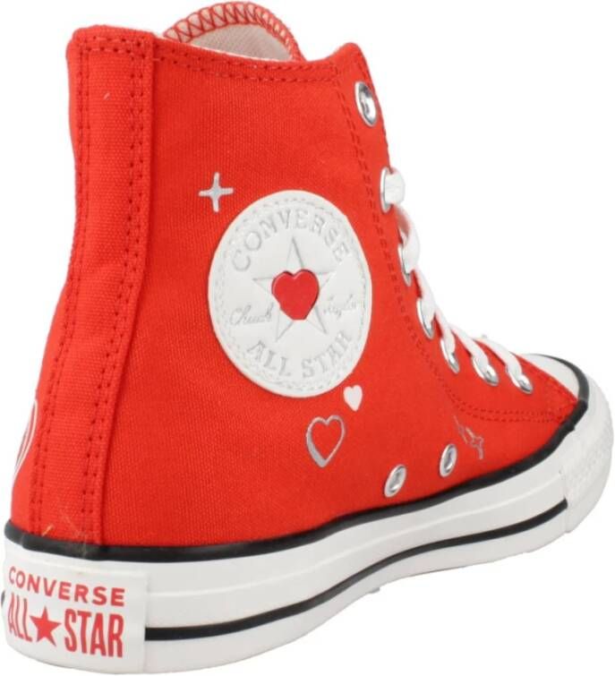 Converse Hoge Top Mode Sneakers Red Dames