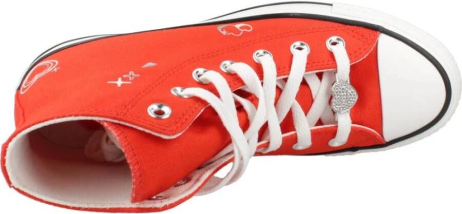 Converse Hoge Top Mode Sneakers Red Dames