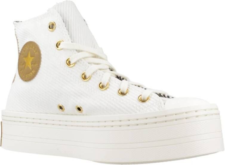 Converse Moderne Lift High-Top Sneakers White Dames