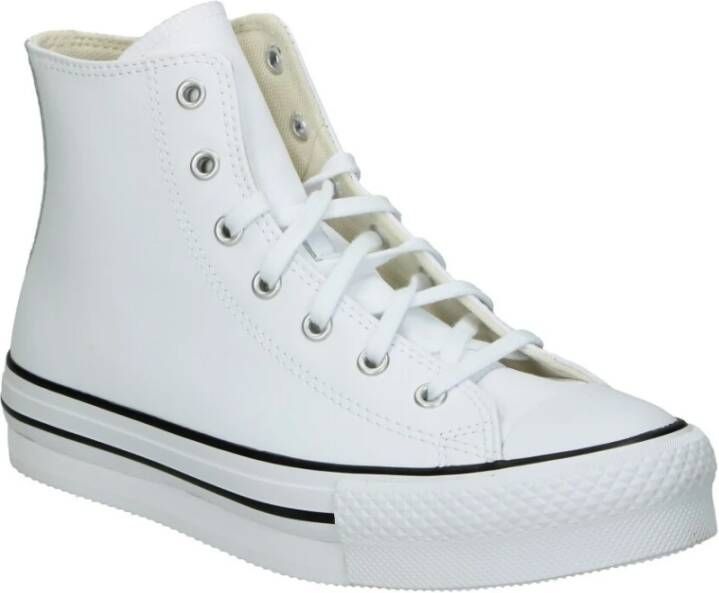 Converse Witte Leren Casual Sneakers voor Vrouwen Wit Dames