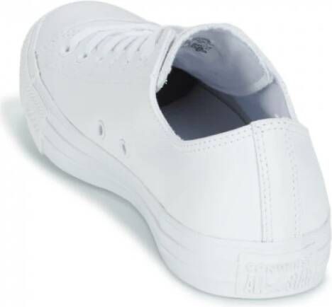 Converse Essentiële Canvas of Leren Sneakers Wit Heren