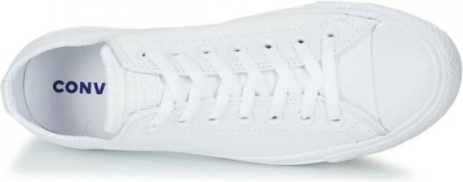 Converse Essentiële Canvas of Leren Sneakers Wit Heren