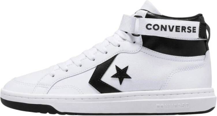 Converse Witte Leren Hoge Sneakers voor Heren Wit Heren