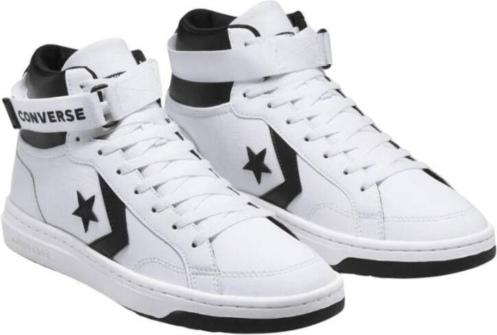 Converse Witte Leren Hoge Sneakers voor Heren Wit Heren