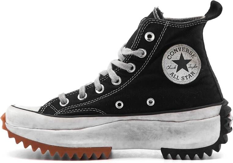 Converse Zwarte Canvas Run Star Hike Sneakers Zwart Dames