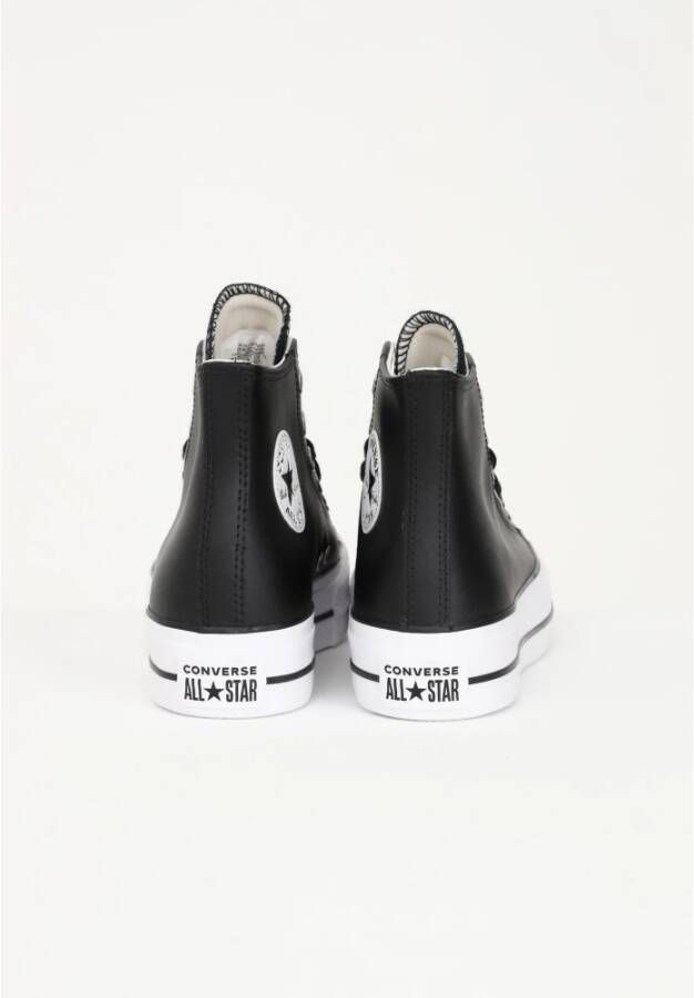 Converse 90`s Geïnspireerde Hoge Top Platform Sneakers Zwart Dames
