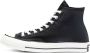 Converse Chuck 70 Leather Hi Black Egret Sneakers Zwart Heren - Thumbnail 2