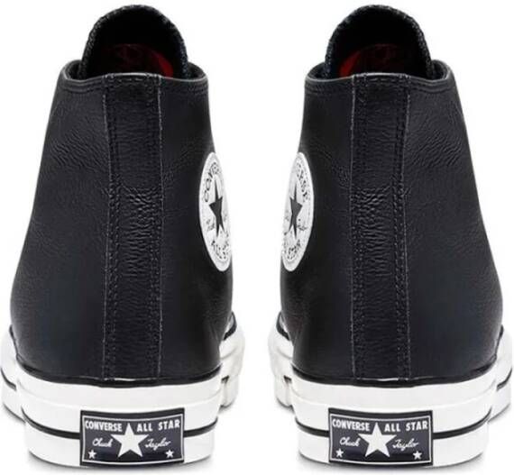 Converse Chuck 70 Leather Hi Black Egret Sneakers Zwart Heren