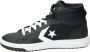 Converse Zwarte Leren Hoge Sneakers voor Heren Zwart Heren - Thumbnail 2