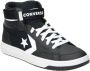 Converse Zwarte Leren Hoge Sneakers voor Heren Zwart Heren - Thumbnail 4