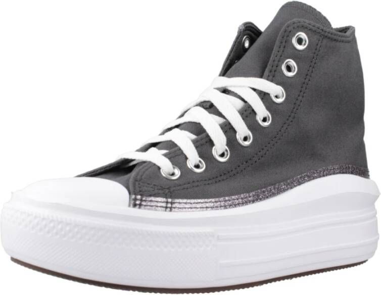 Converse Stijlvolle Hoge Top Sneakers Gray Dames