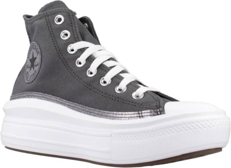 Converse Stijlvolle Hoge Top Sneakers Gray Dames