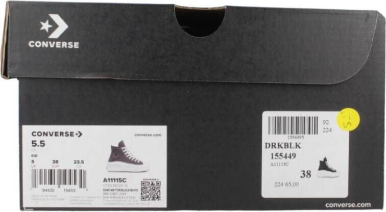Converse Stijlvolle Hoge Top Sneakers Gray Dames