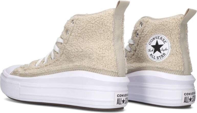Converse Teddy High Top Platform Sneakers Beige Dames Schoenen