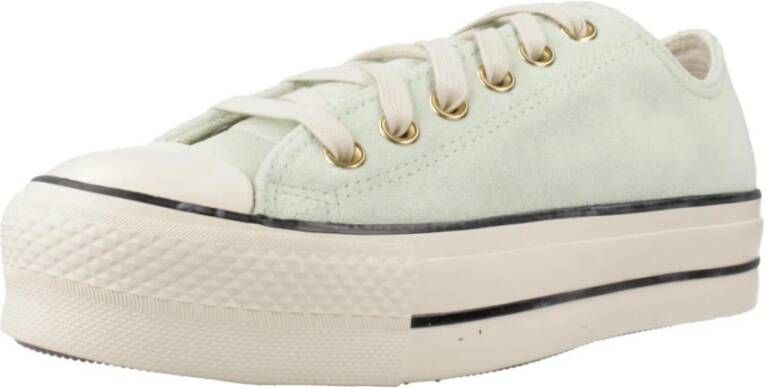 Converse Verhoogde Canvas Sneakers Green Dames