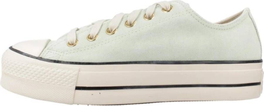Converse Verhoogde Canvas Sneakers Green Dames