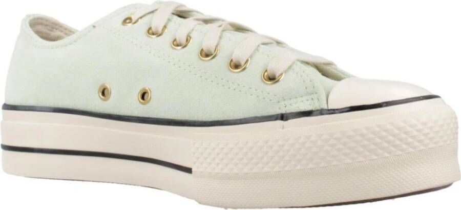 Converse Verhoogde Canvas Sneakers Green Dames
