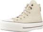 Converse Chuck Taylor All Star Lift Hi Sneakers Leren Sneaker Dames Beige - Thumbnail 5