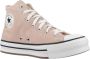 Converse Verhoogde Stoffige High-Top Sneakers Pink Dames - Thumbnail 8