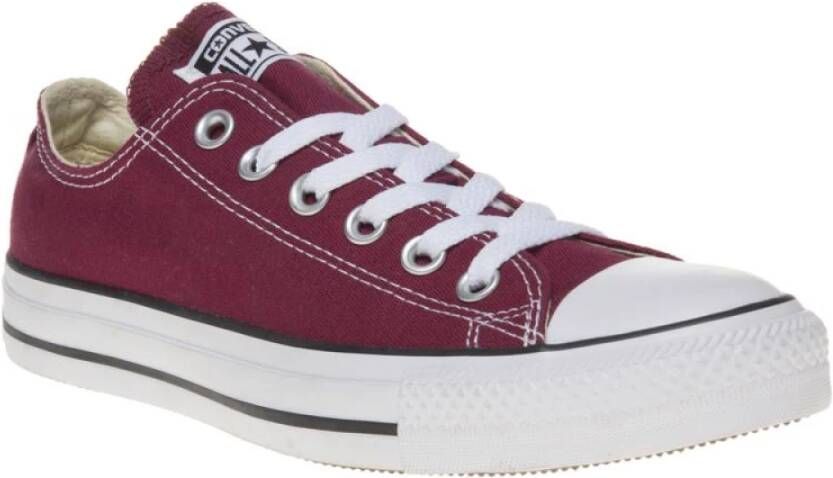 Converse Vintage Maroon Low Top Sneakers Brown Dames