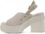 Converse Witte Leren Plateau Sandalen - Thumbnail 2