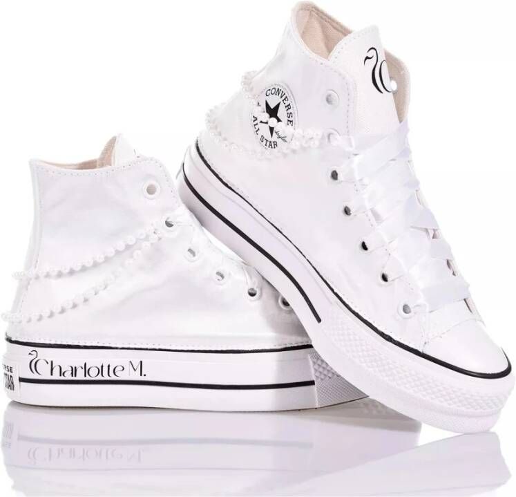 Converse Witte Platform Sneakers voor Vrouwen