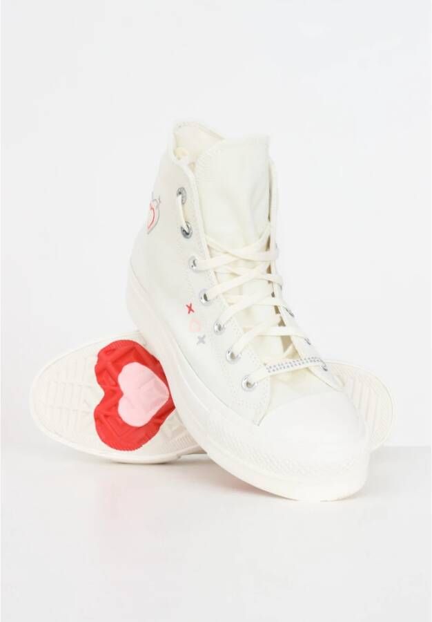 Converse Y2K Heart High Top Sneakers White Dames