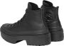 Converse Zwarte Hoge Top Lugged Hiel Sneakers Black Dames - Thumbnail 5