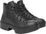 Converse Zwarte Hoge Top Lugged Hiel Sneakers Black Dames - Thumbnail 6