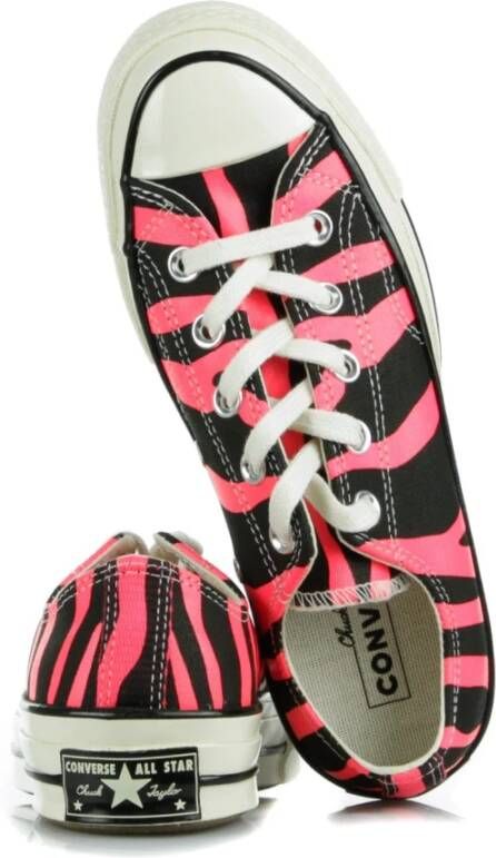 Converse Zwarte Lage Sneakers Racer Pink Multicolor Heren