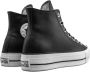 Converse Zwarte leren platform sneakers Black Dames - Thumbnail 3
