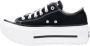 Converse Zwarte Stoffen Veterschoenen met Plateauzool - Thumbnail 2